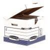 FELLOWES BankersBox Klappdeckel Cube 0021601 weiss/blau 35x28x35cm