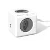 POWERCUBE Socket extend grey 66.7890GY 4xT.13 2xUSB 5V 2.1A