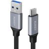 AUKEY ImpulseCable USB-A-to-C bl. CB-CD2 1.0 m Nylon Alu