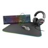 DELTACO 4-in-1 gaming Gear Kit RGB GAM-084-CH black
