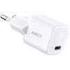 AUKEY Omnia Mini 20W GaN USB-C Wh PA-PB1-white 1-port, PD, QC