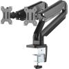 DELTACO GasSpring Dual arm 17-32in ARM-0351 1,5-8kg, 75x75-100x100