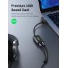 UGREEN External Sound Adapter 30724 USB 2.0,Black