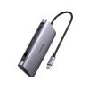 UGREEN USB-C Hub 9in1 HDMI ,VGA,RJ45 40873 SD TF,3xUSB-A,USB-C PD,silver