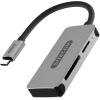 SITECOM USB-C 2 in 1 Mini Card Reader MD-066 SD, microSD silver