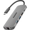 SITECOM USB-C to HDMI Adapter 1x GBLAN CN-379 2x USB-A, 4K USB-C PD