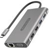 SITECOM USB-C Multi-Port Hub HDMI,VGA CN-390 6x USB-A, LAN, SD,mSD USB-C PD
