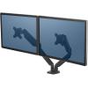 FELLOWES Monitorhalter Platinum Series 8042501 doppel, schwarz, 2xUSB