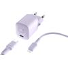 FRESH'N REBEL Charger USB-C PD Dreamy Lilac 2WCL20DL + Lightning Cable 1.5m 20W