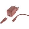 FRESH'N REBEL Charger USB-C PD Safari Red 2WCL20SR + Lightning Cable 1.5m 20W
