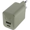 FRESH'N REBEL Mini Charger USB-C + A PD 2WC45DG Dried Green 45W