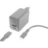 FRESH'N REBEL Charger USB-C PD Storm Grey 2WCC45SG + USB-C Cable 45W