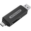 SITECOM Dual USB Card Reader MD-067 USB-C & USB-A