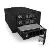 ICY BOX Backplane, 3x 3,5 oder 2,5inch IB-553SSK SAS/SATA HDD für 2x5,25inch