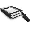 ICY BOX Frame, 2x 2,5in zu 2xSATA Host IB-2227StS trägerlos, für 3,5inch Schacht
