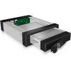 ICY BOX Frame, 1x 3,5/2,5inch HDD IB-129SSK-B zu 1x SATA Host in 5,25inch
