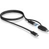 ICY BOX USB-C 3.1 G2 zu USB A & C IB-CB034 100 cm