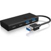 ICY BOX USB-A zu 2x USB-A & C Hub IB-HUB1426-U3 USB 3.0, 10cm Kabel