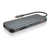 ICY BOX Triple Dockingstation 8K black IB-DK4060-CPD 2xHDMI,1xDP,USB-C&A,Gigabit