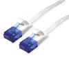 VALUE Patchkabel flach, CAT.6a UTP 21.99.2062 White, halogenfrei 2m