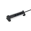 SCHOENENBERGER ALU Tisch-Steckdosenleiste 3m 85.860.3AL USB-C silber/schwarz