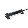 SCHOENENBERGER ALU Tisch-Steckdosenleiste 3m 85.860.4AL USB-C silber/schwarz