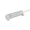 SCHOENENBERGER ALU Tisch-Steckdosenleiste 2m 85.861.4AL USB-C silber/schwarz