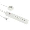 SCHOENENBERGER Steckdosenleiste 3m 85.803.6WS 6xT13 mit Schalter weiss