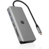 ICY BOX Mobile DockingStation IB-DK4061-CPD 2xHDMI,USB-C&A,GBit,PD 100W