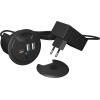 ICY BOX In-Desk USB Hub 60 mm black IB-HUB1407 2x USB-A 10W PD 3.0 & QC 3.0