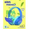ICLEVER Kids Bluetooth Headphones C10-2083N-01 BTH18, LED, 43h, blue