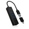 ICY BOX USB Hub & Gigabit Eth. LAN IB-HUB1419-LAN 3x USB-A