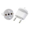 S-ELECTRO Fix-Adapter SchuKo-CH 4.135797 weiss, 2-polig