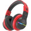 ICLEVER Kids Bluetooth Headphones C03-1702N-37 BTH12, LED, 55h, black/red