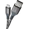 BOOMPODS Tide USB- A-Lightning Cable TCAAGR 1.5m,graphite