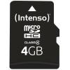 INTENSO micro SDHC Card Class 4 4GB 3403450 incl. SD Adapter