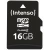 INTENSO micro SDHC Card Class 4 16GB 3403470 incl. SD Adapter