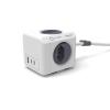 POWERCUBE Socket extend white 66.11558GY 4xT.13 2xUSB-C 1xUSB-A 35W