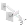 DELTACO RGB Dual Monitor Arm GAM-135-W remote Ctrl. White