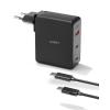 AUKEY OmniaMix II 140W GaN PD PA-B7O BK 3-Port, Wall Charger Black