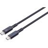 AUKEY Cable USB-C-to-C,LCD Display CB-MCC102 1.8m,Nylon Braided, 100W,Bl.