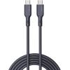 AUKEY Cable USB-C-to-C, Silicone CB-SCC102 1.8m, 100W,Black