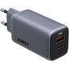 AUKEY OmniaMix II 67W GaN PD PA-B6U GY 3-Port, Wall Charger