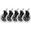 DELTACO Casters, Wheels, 5-pack GAM-157 Dark Line