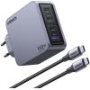 UGREEN USB Wallcharger Nexode Pro 25877 160W, 4-Port,PD,GaN w.Cable
