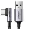 UGREEN USB-A to USB-C Cable 2m 50942 Right Angle, Space Gray