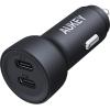 AUKEY Enduro Dual Car Charger CC-Y23 65W, USB C, PD, Black