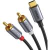 UGREEN Audio Cabel with Chip 1.5m 20193 BB USB-C Male to 2xRCA Male