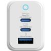 VINNIC FERNOW GaN 65W,Wallcharger VPCG-GA65WG1-EUWH 2x USB C, 1x USB-A, White