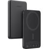 AUKEY MagFusion Slim 5000mAh PB-MS07 BG Powerbank Qi2 Wireless,Black